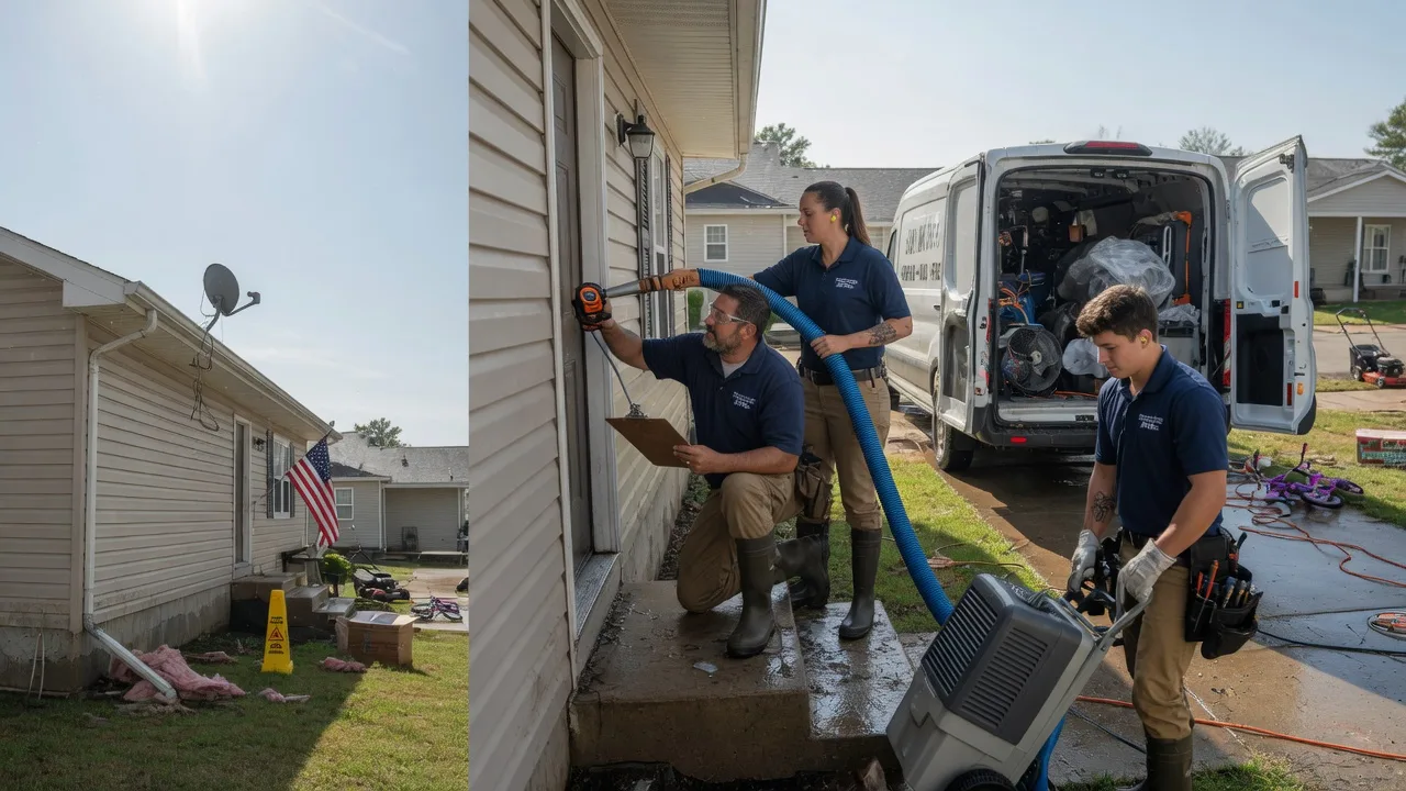 Ceiling Water Damage Restoration in Packwaukee, WI near me
